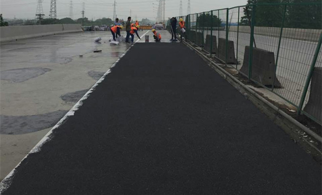 環氧地坪漆，水性地坪漆，地坪工程案例 - 太倉338國道彩色防滑路面，橋面防滑工程！